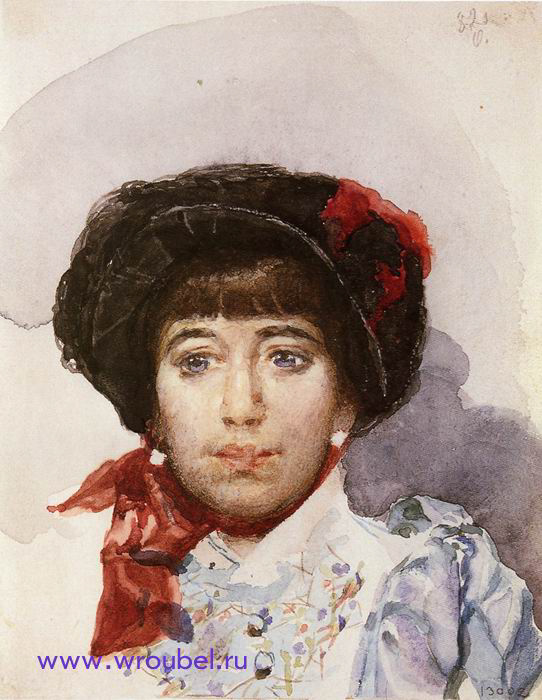 1882 Врубель М.А. "Портрет З.А. Штукенберг."