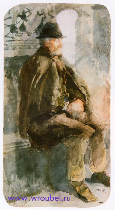 1885 Врубель М.А. "Лаццарони (Старик-венецианец)."