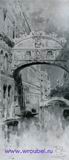 Врубель М.А. Венеция. 1890-е. Мост вздохов. Б. на к., акв. 25,7х1,6. ГТГ