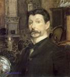 Врубель М.А. Автопортрет. 1905. Бумага, акварель, уголь, гуашь. 58,2х53. ГРМ