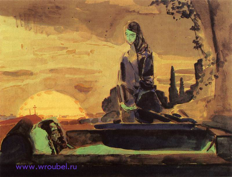 1887 Врубель М.А. "Надгробный плач."