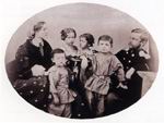 Отец художника А.М. Врубель и его вторая жена Е.Х. Врубель с детьми от первого брака. 1863. ОР ГРМ, ф. 34, ед. хр. 73, л. 1