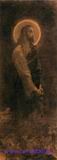 Врубель М.А. Христос в Гефсиманском саду. 1880-е. Бумага, уголь. 140,5x52,5. ГТГ
